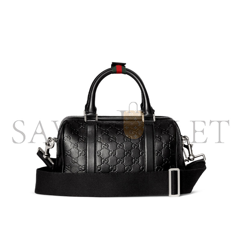 GUCCI GG EMBLEM SMALL DUFFLE BAG 855789 (25*16*14cm) 